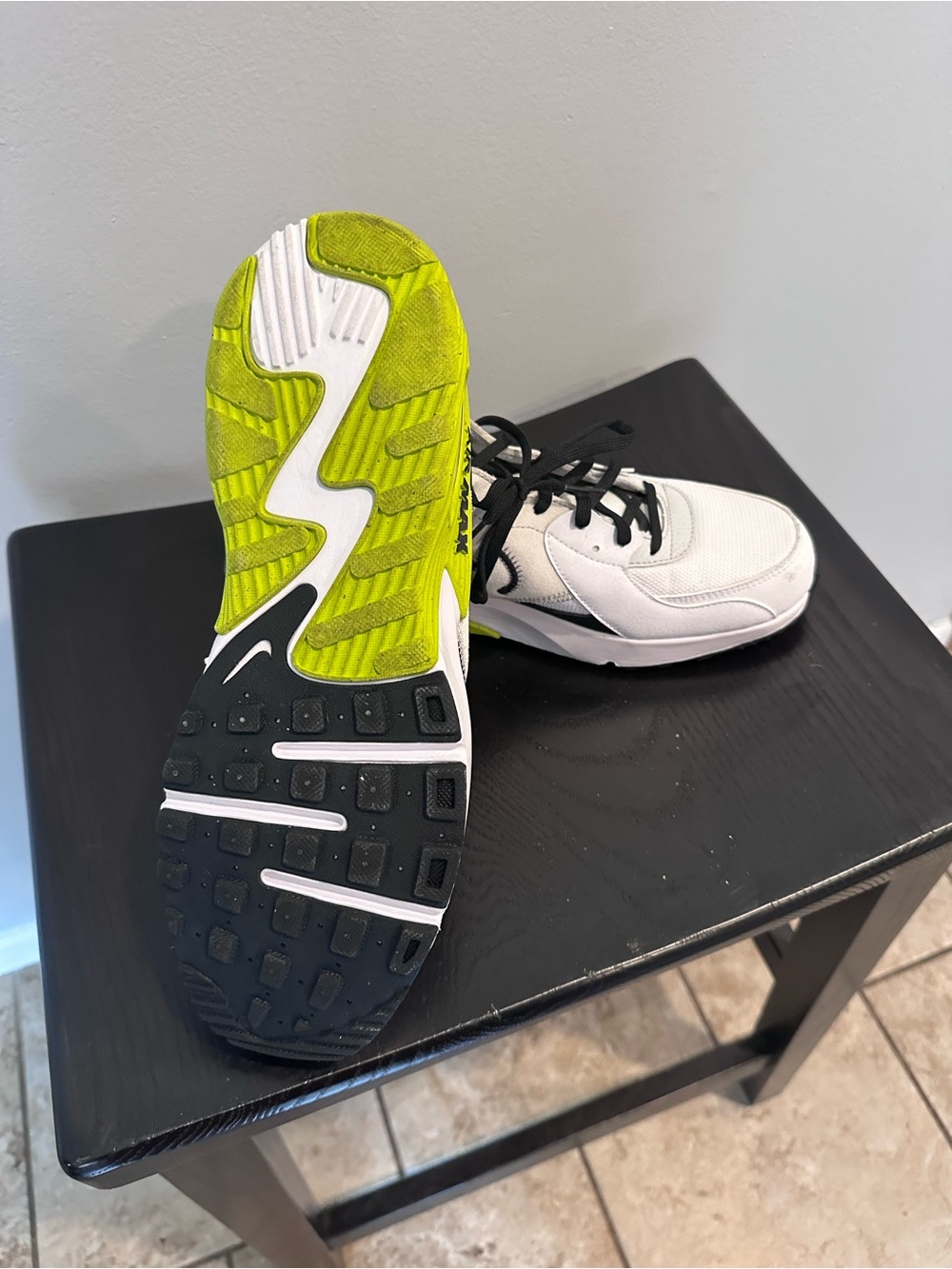 Nike White Black Volt Air Max Excee Runner “Bright Cactus” - Picture 7 of 8